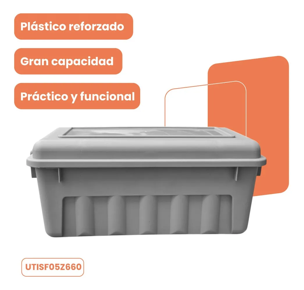 Caja organizadora con tapa Mod. Forza 5.5 litros - Imagen 5