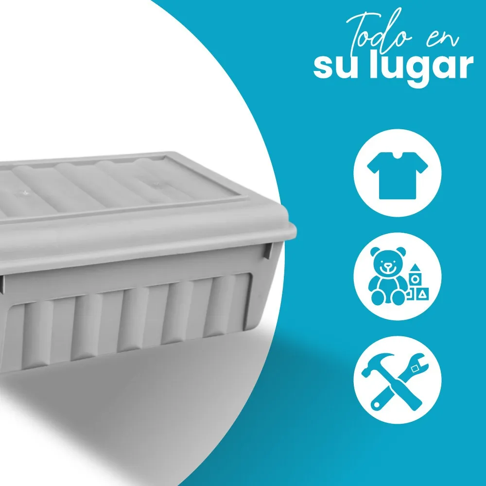 Caja organizadora con tapa Mod. Forza 13 litros - Imagen 7