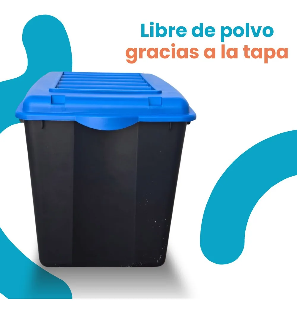 Caja organizadora con tapa Mod. Forza 79.5 litros - Imagen 3