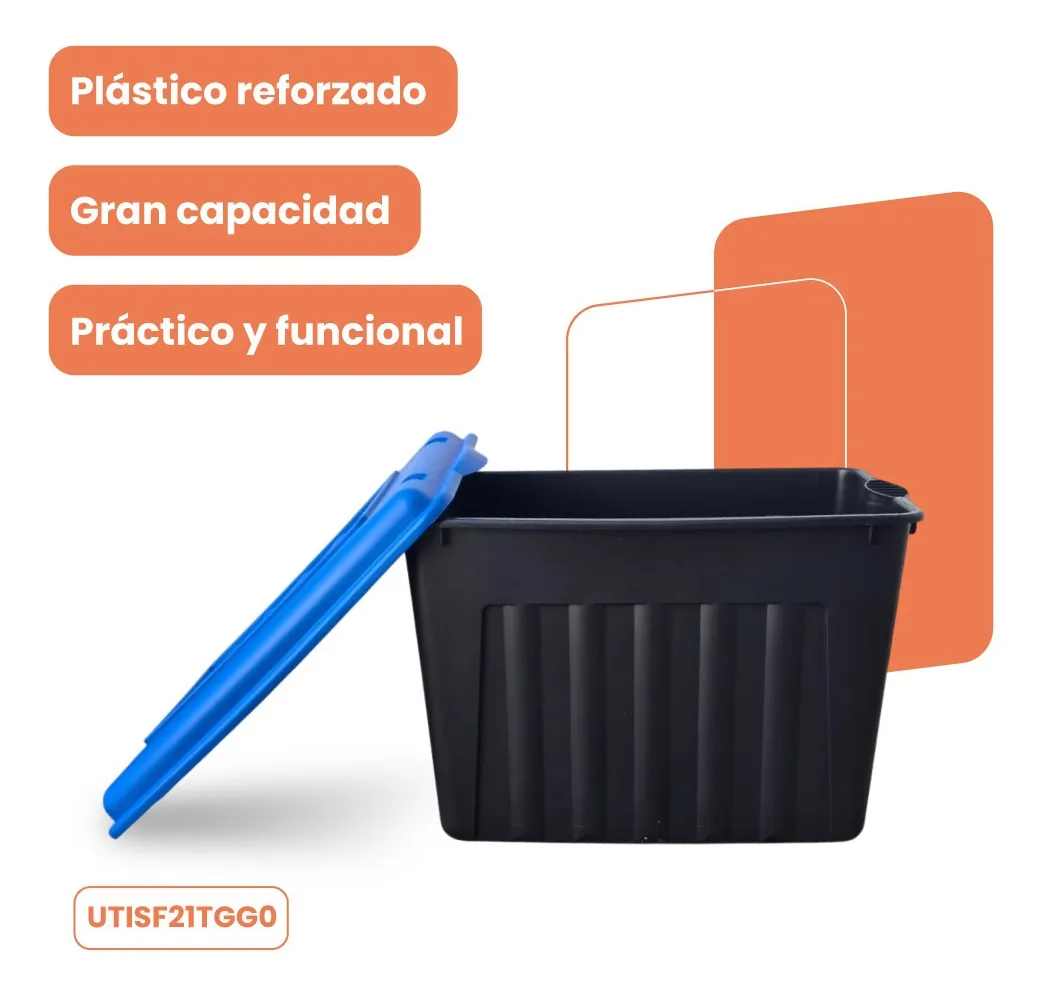 Caja organizadora con tapa Mod. Forza 79.5 litros - Imagen 5