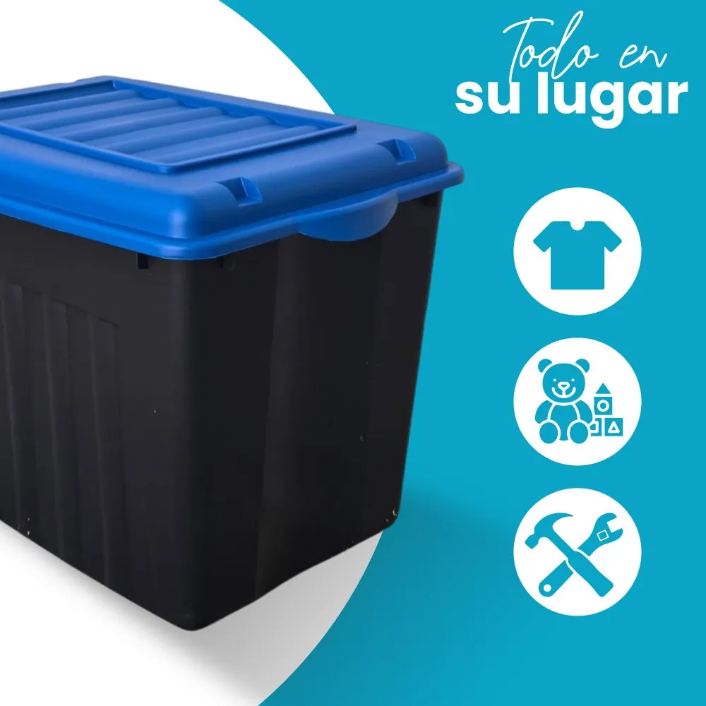Caja organizadora con tapa Mod. Forza 79.5 litros - Imagen 7