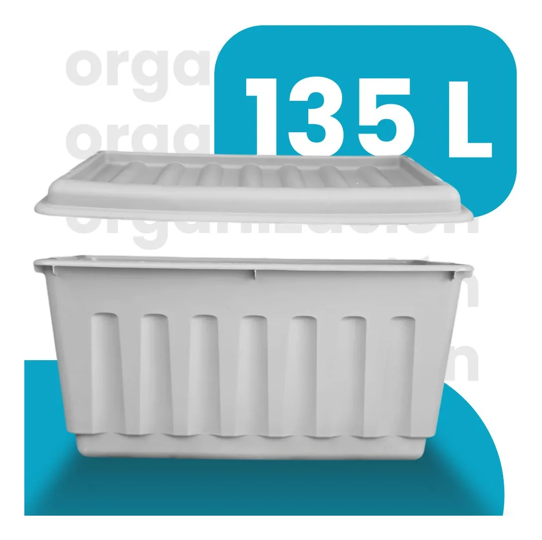 Caja organizadora con tapa Mod. Forza 135 litros - Imagen 9