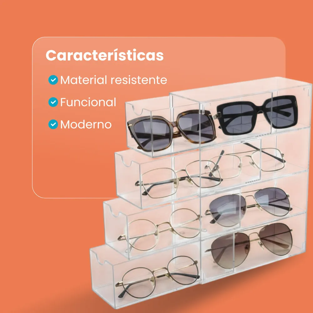 Organizador de lentes caja de almacenamiento multinivel - Imagen 8