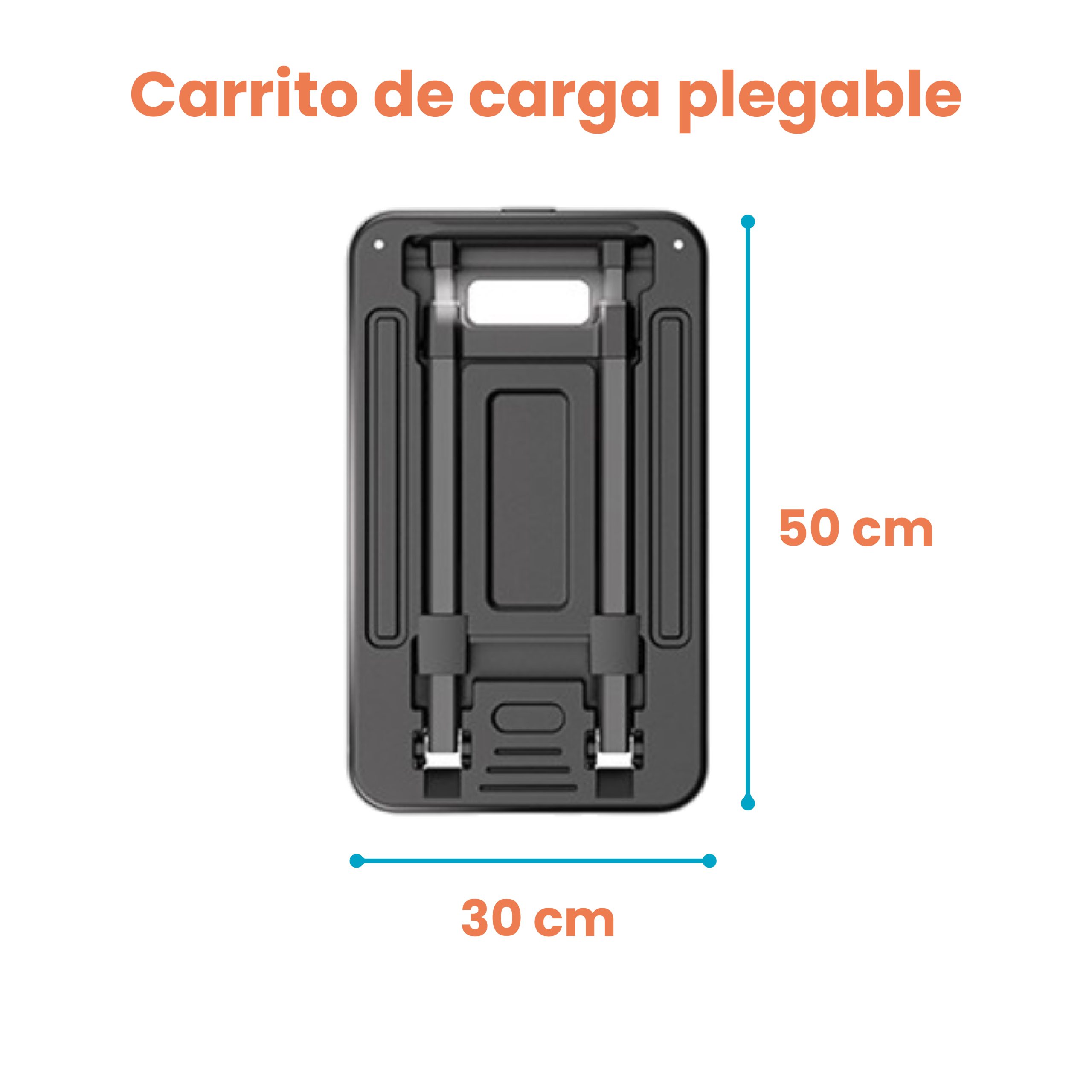 Carrito con plataforma plegable para carga de hasta 100 kg - Imagen 4