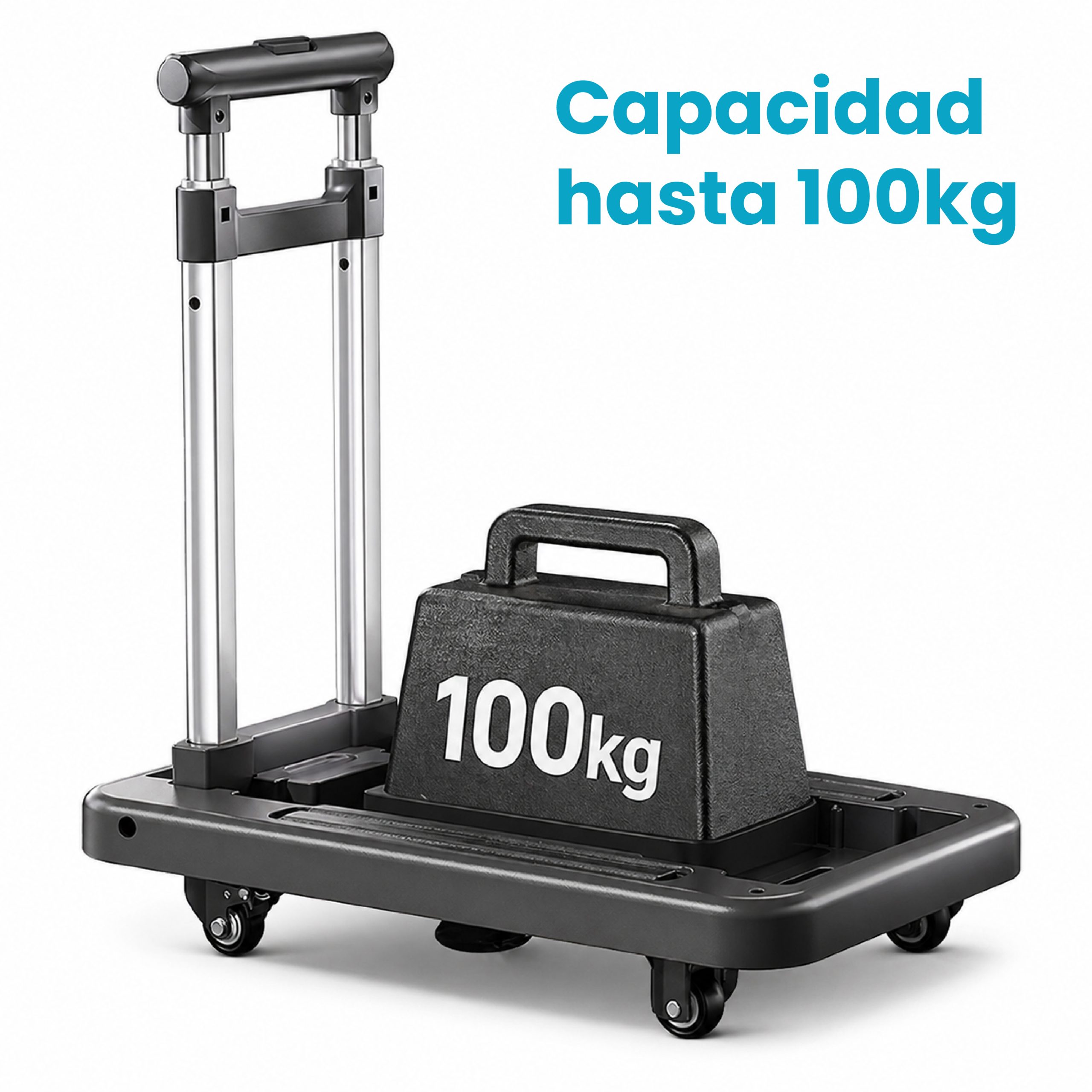Carrito con plataforma plegable para carga de hasta 100 kg - Imagen 6