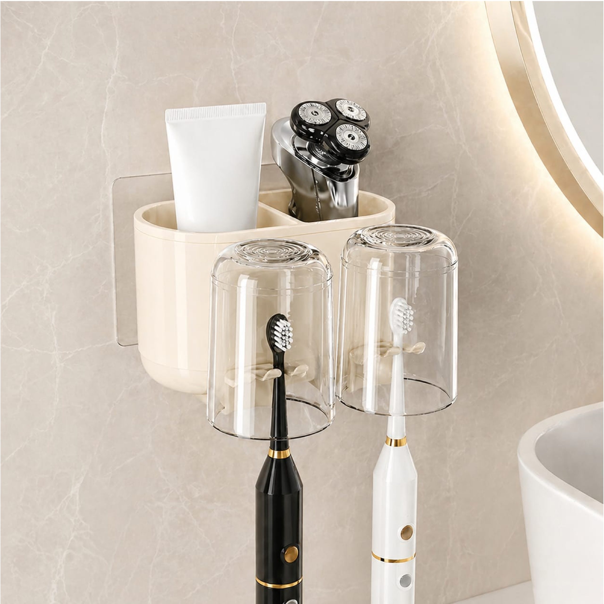 Soporte empotrable en pared para cepillos de dientes - Imagen 9