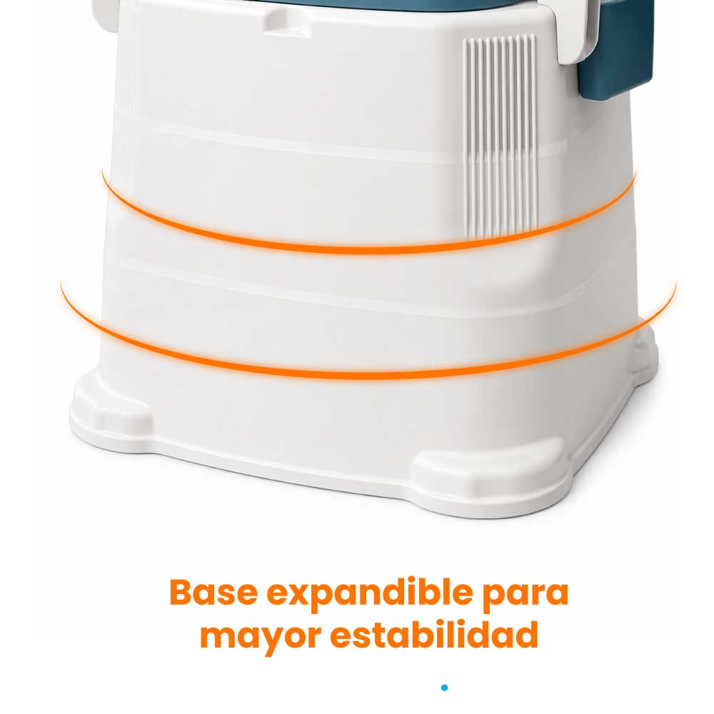 Sanitario baño portátil para adulto con tapa - Imagen 4