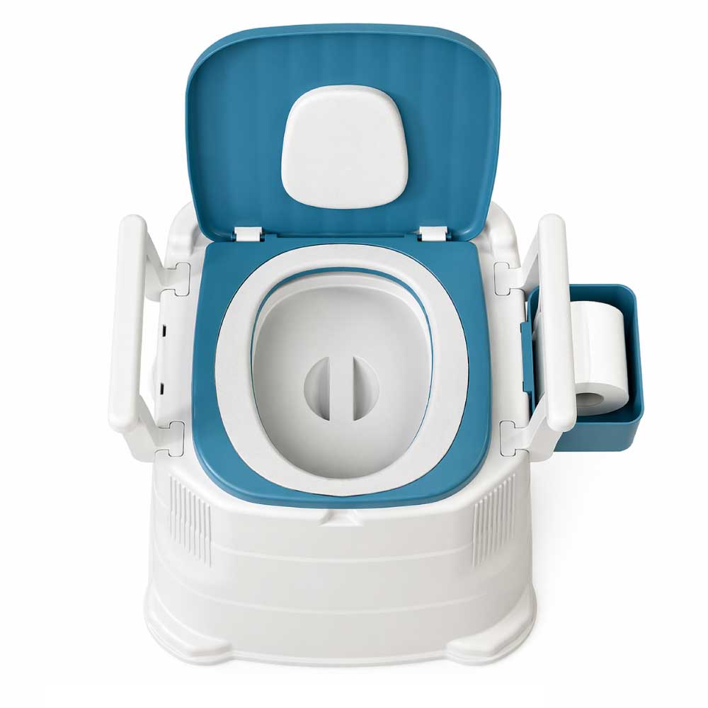 Sanitario baño portátil para adulto con tapa - Imagen 8