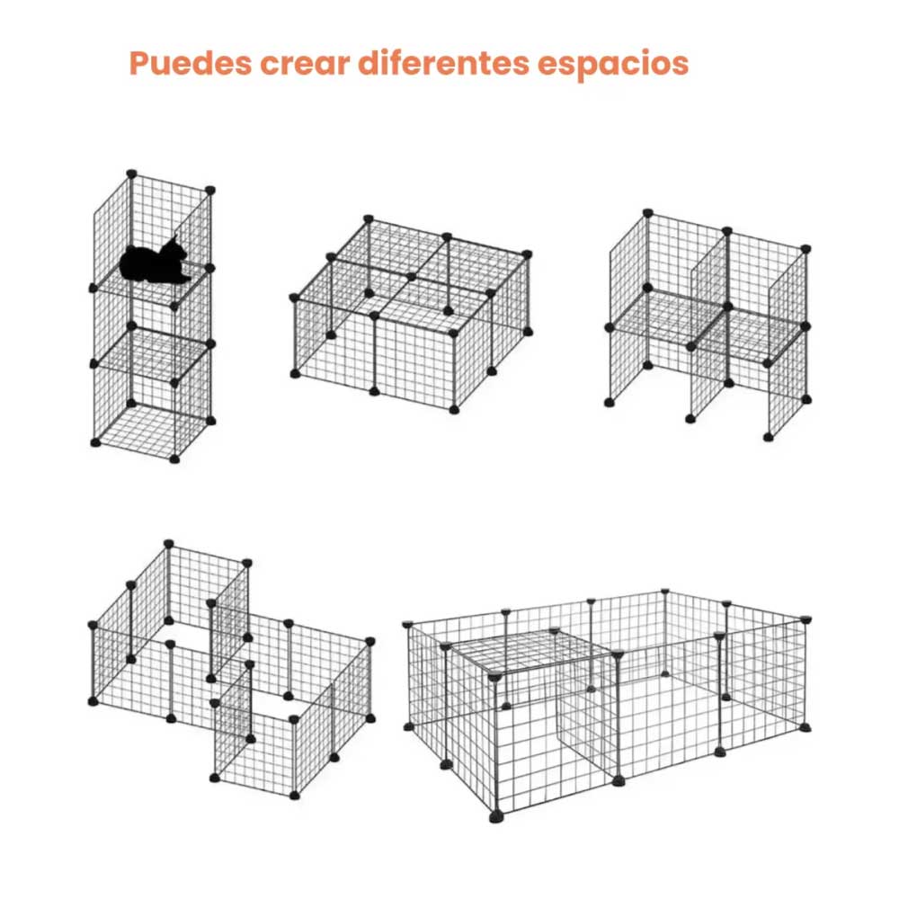 Corral de metal para mascotas 12 paneles - Imagen 3