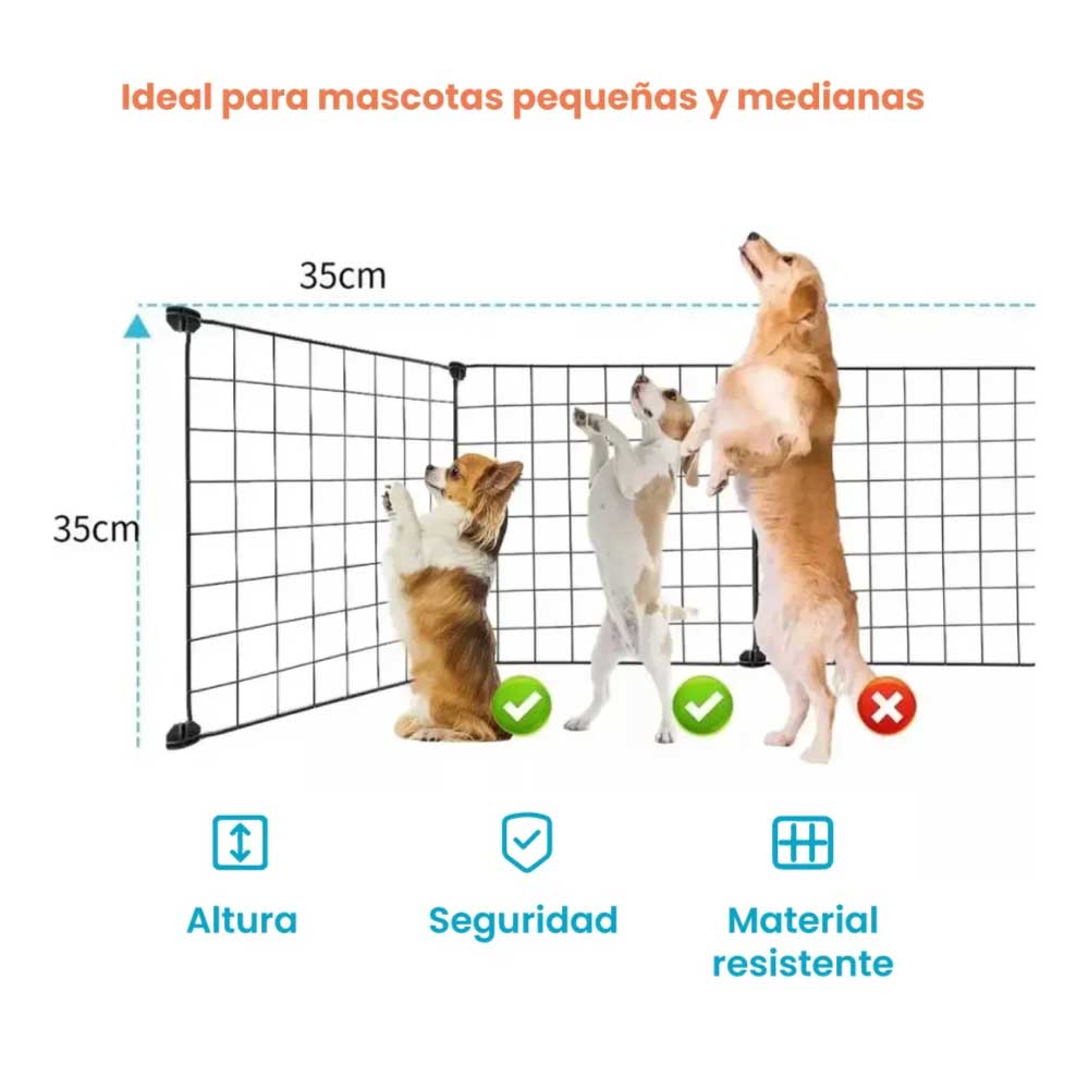 Corral de metal para mascotas 12 paneles - Imagen 2