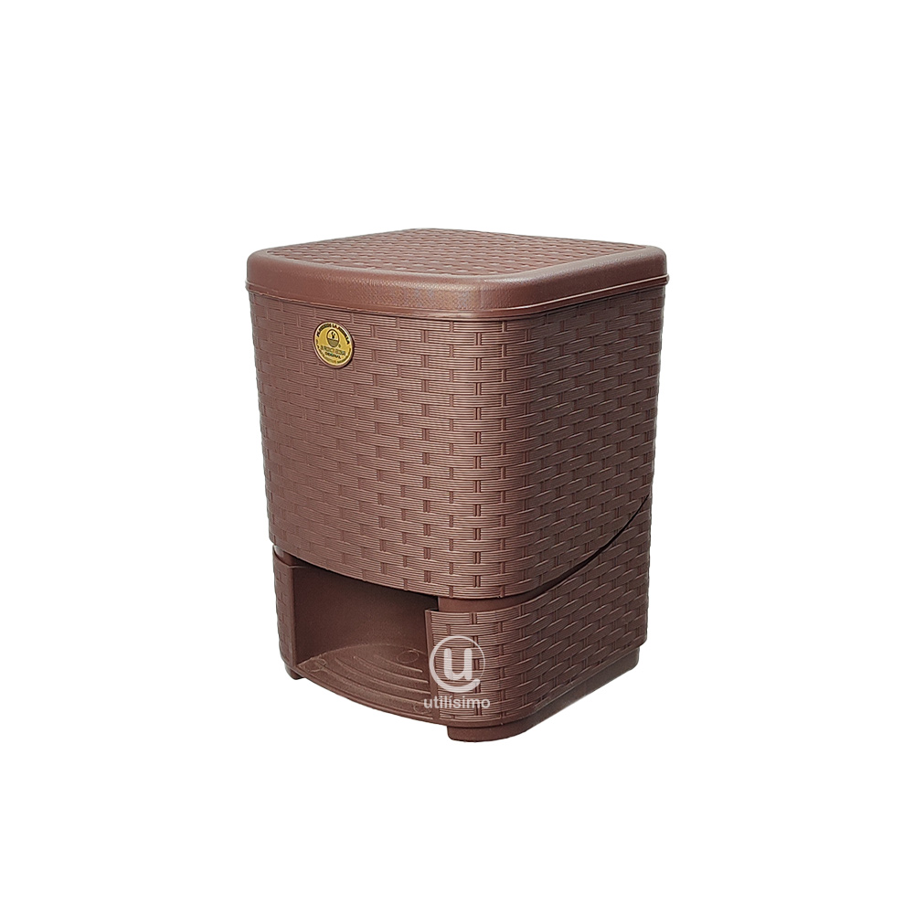 CESTO TIPO RATTAN PEDAL 8L LA ARDILLA | utilísimo® - Imagen 3