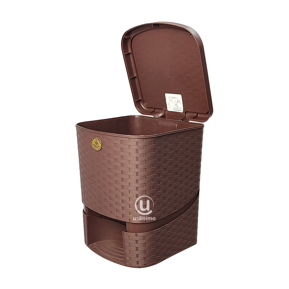 CESTO TIPO RATTAN CON PEDAL 15L LA ARDILLA | utilísimo® - Imagen 5