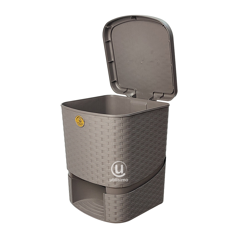 CESTO TIPO RATTAN CON PEDAL 15L LA ARDILLA | utilísimo® - Imagen 9
