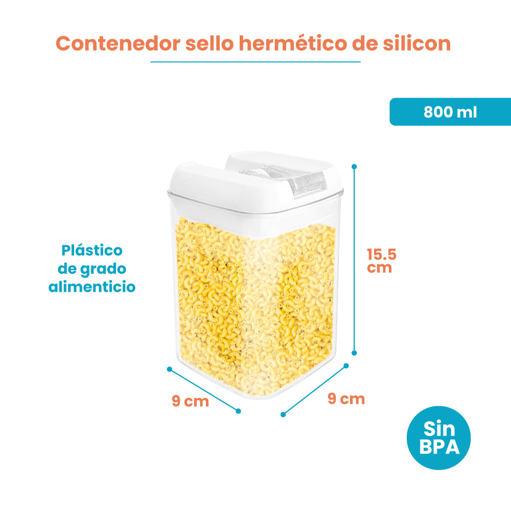 Contenedor Almacenamiento para Alimentos 800 ml - Imagen 5