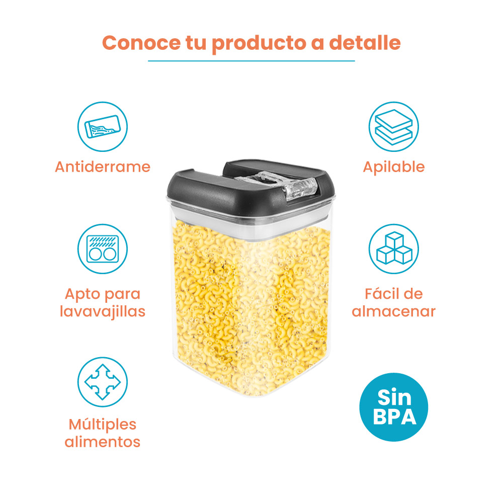Contenedor Almacenamiento para Alimentos 800 ml - Imagen 6