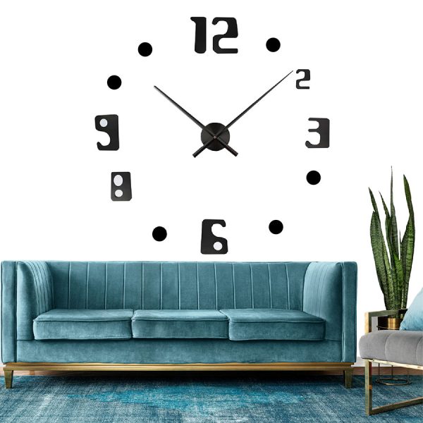 Reloj de Pared Moderno Gigante Hágalo Usted Mismo Números-Puntos