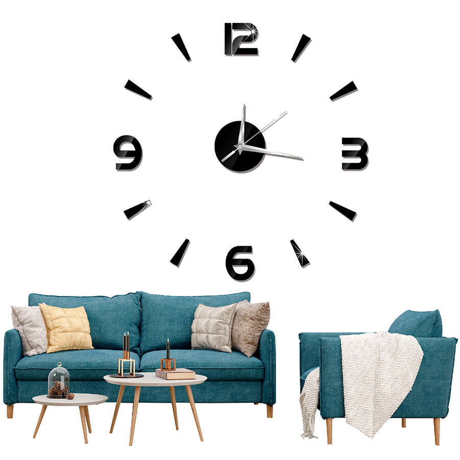 Reloj de Pared Moderno Gigante Hágalo Usted Mismo Número-Rayas