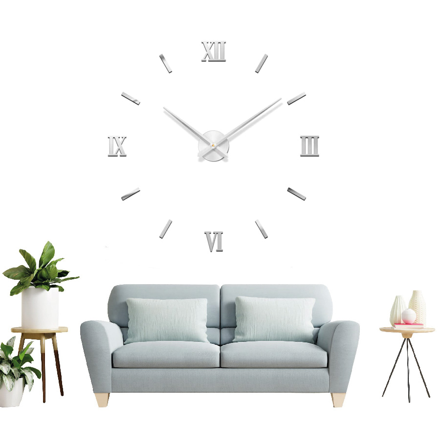 Reloj de Pared Moderno Gigante Hágalo Usted Mismo Números Romanos - Imagen 6