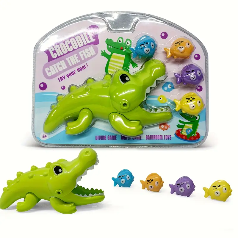 Juego de Agua Para Bañera Interactivo Cocodrilo