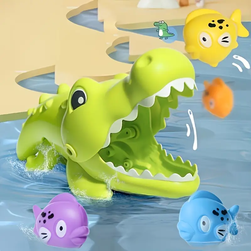 Juego de Agua Para Bañera Interactivo Cocodrilo - Imagen 3