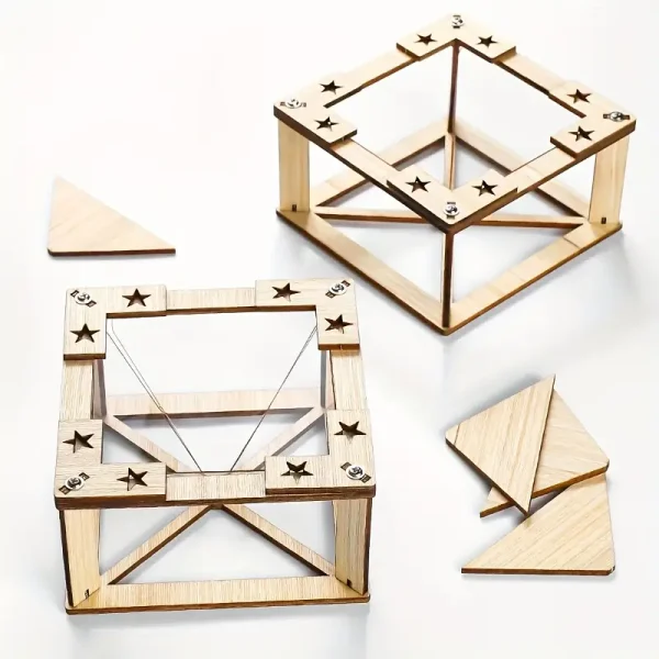 Rompecabezas DIY madera holograma