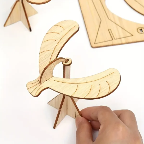 Rompecabezas DIY madera ave equilibrio