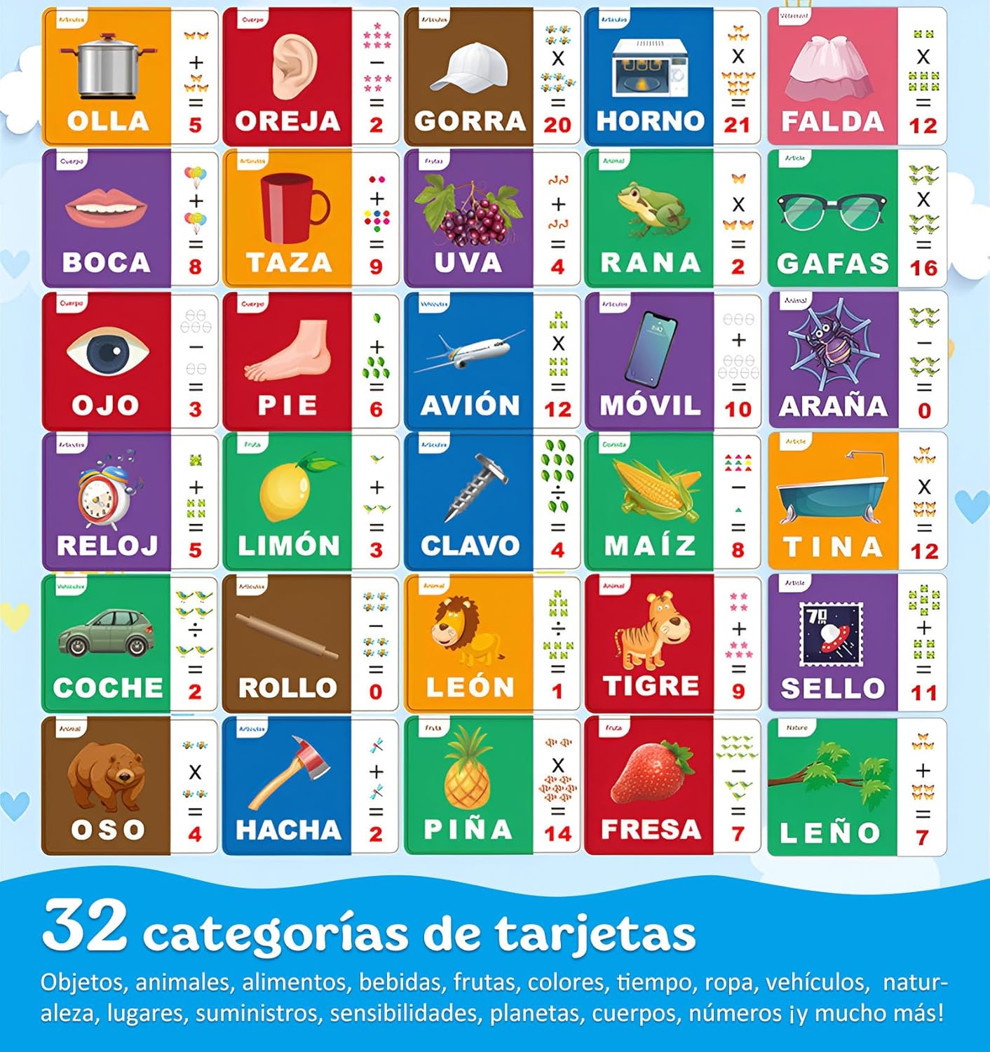 Juego de tarjetas razonamiento alfabético y matemático - Imagen 4