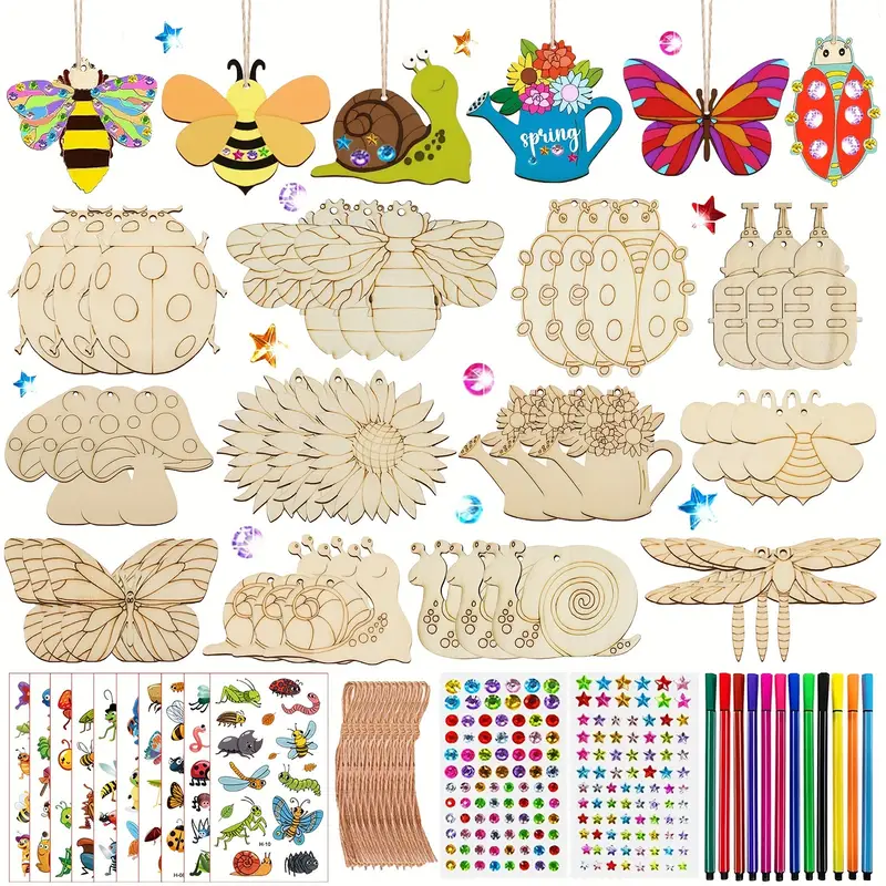 DIY madera animalitos e insectos