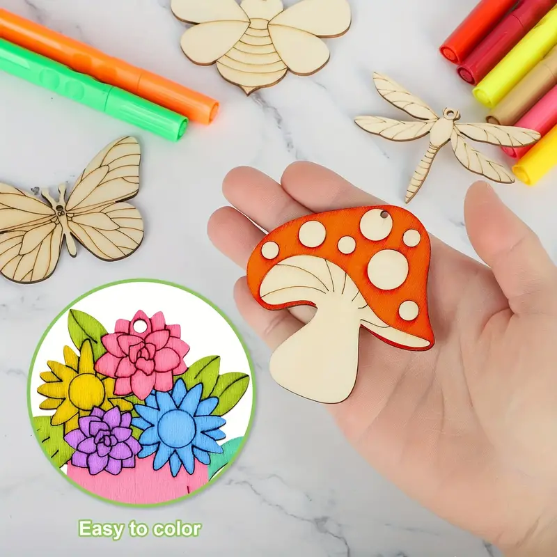DIY madera animalitos e insectos - Imagen 2