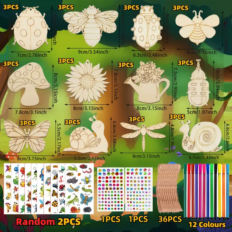 DIY madera animalitos e insectos - Imagen 5
