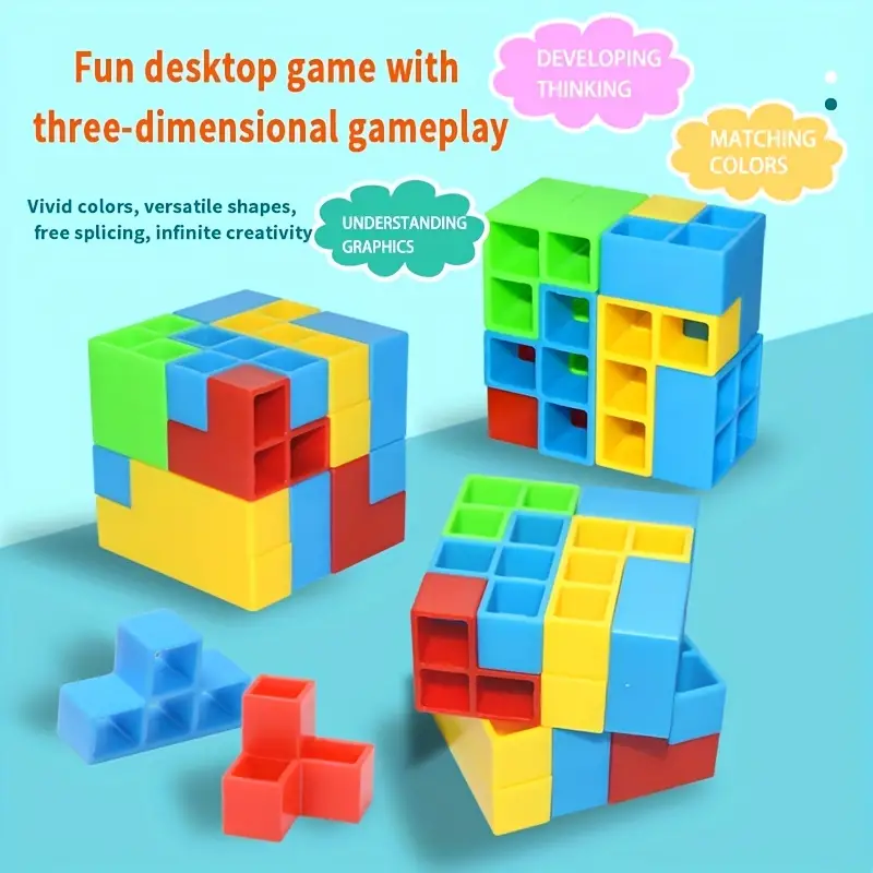 Juego de equilibrio piezas tipo tetris - Imagen 4