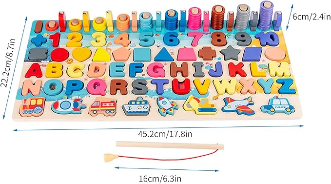 Juego educativo numeros letras multicolor - Imagen 3