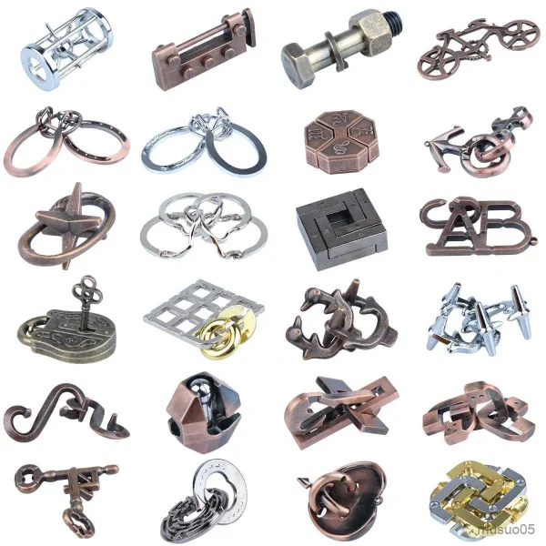 Rompecabezas formas metal 22pcs