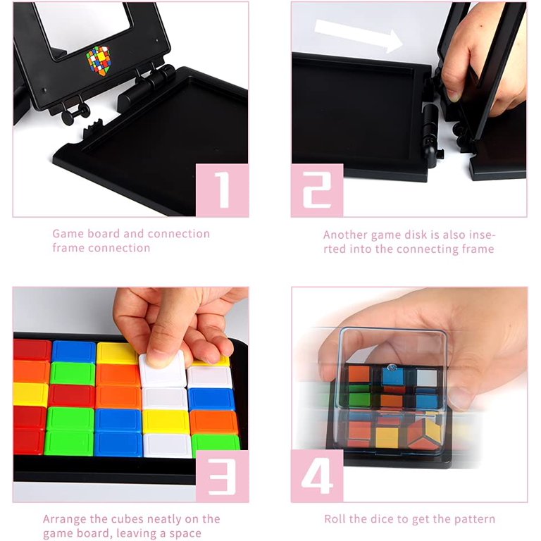Juego tablero carrera de bloques colores - Imagen 2