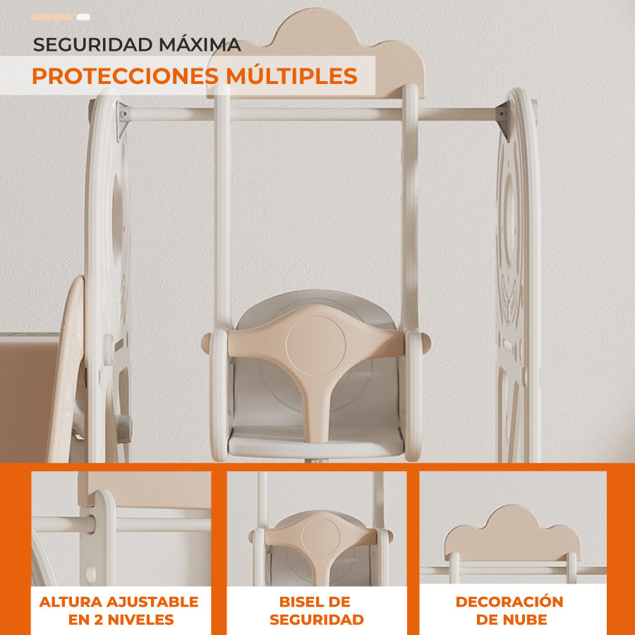 Resbaladilla, columpio y carrito - Kiddo - Imagen 6