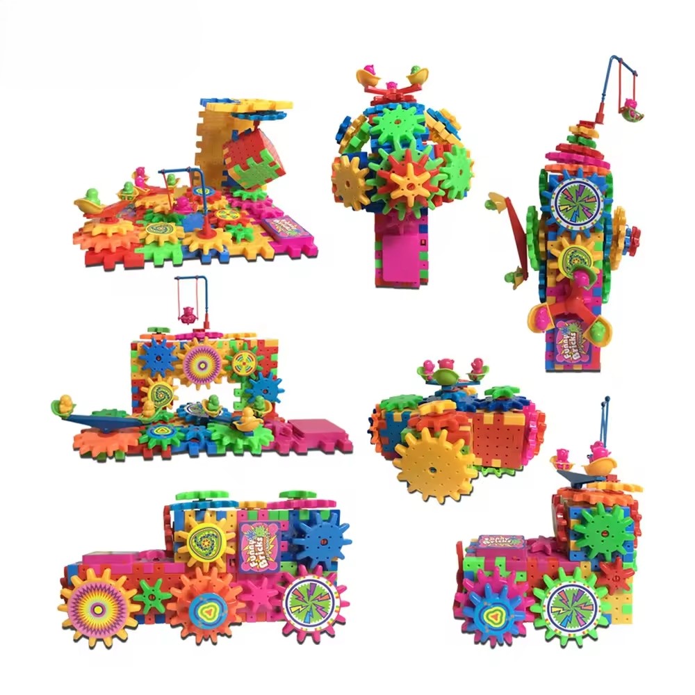 Set de construcción funny bricks con motor