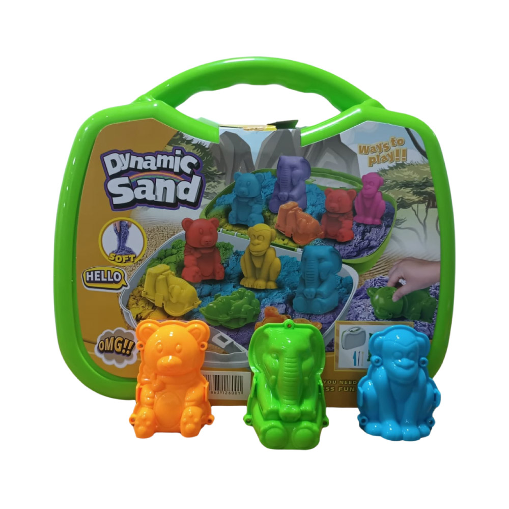 Set de arena mágica con figuras de animalitos - Imagen 2