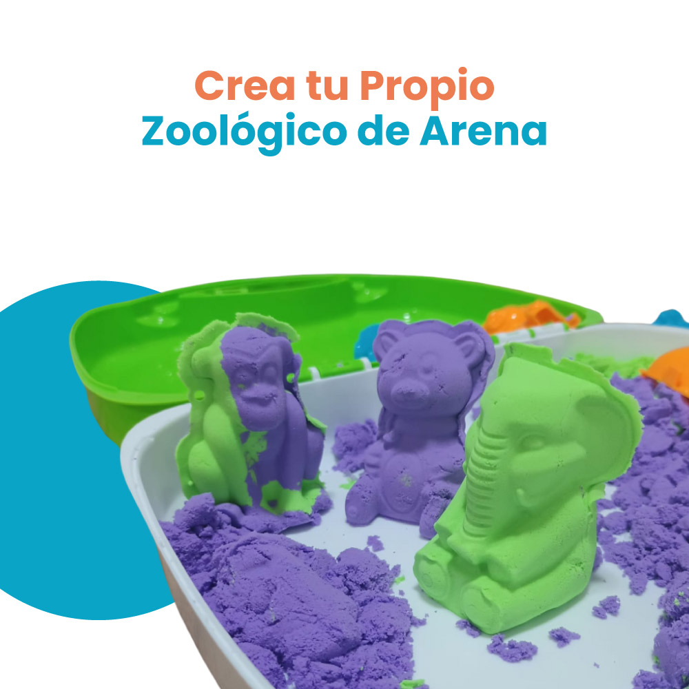 Set de arena mágica con figuras de animalitos - Imagen 5