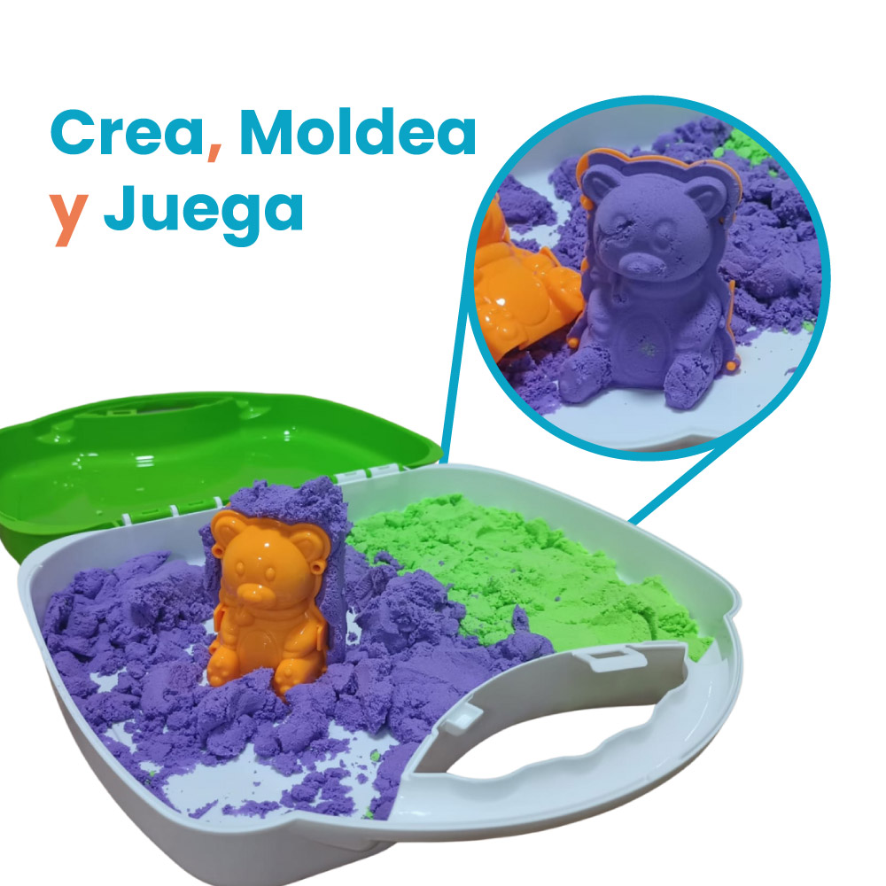 Set de arena mágica con figuras de animalitos - Imagen 4
