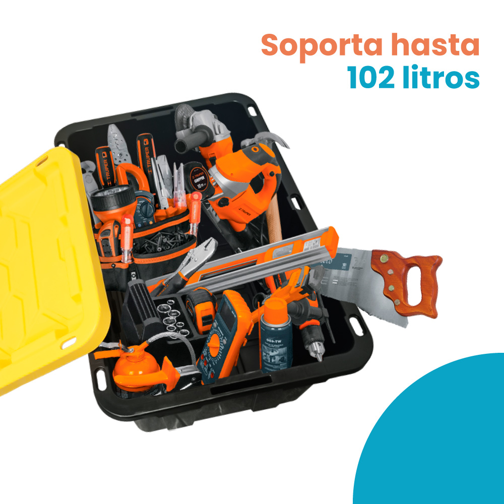 Caja ferretera 102L organizadora multiusos resistente - Imagen 8