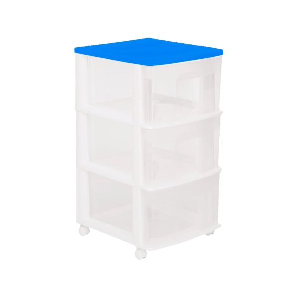 Cajonera de 3 niveles con ruedas Italhome