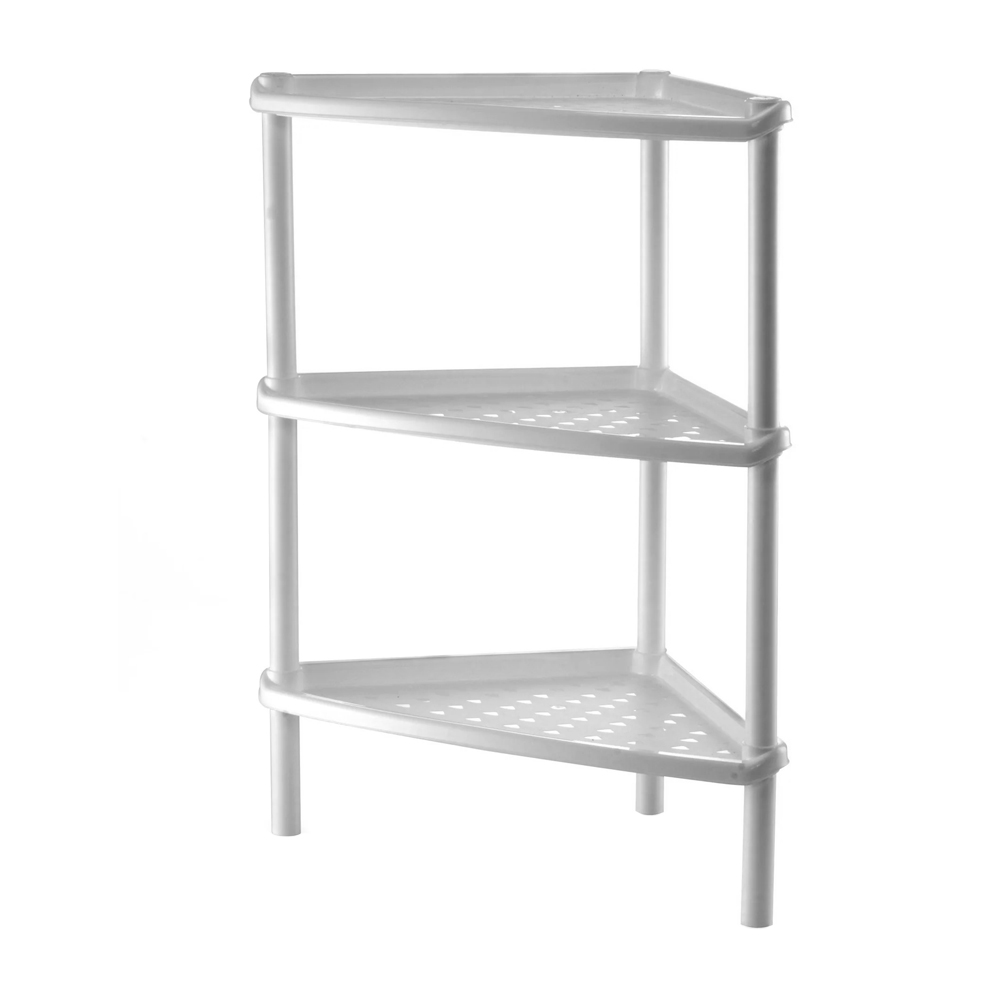 Estante Esquinero Organizador Rack de 3 Niveles Triangular