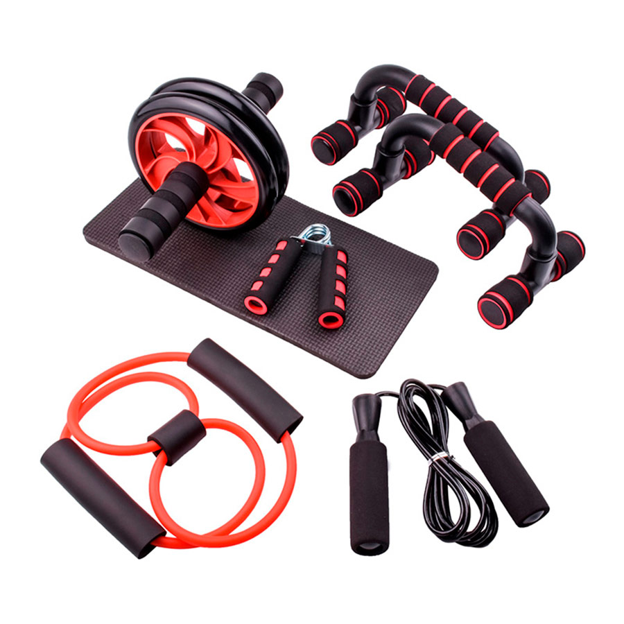 Set 5 en 1 rueda abdominal doble y accesorios - ENDEAVOR - Imagen 3
