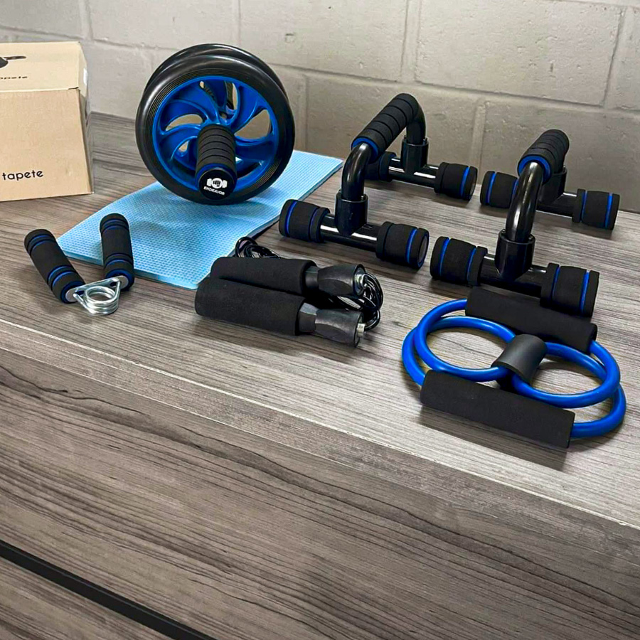 Set 5 en 1 rueda abdominal doble y accesorios - ENDEAVOR - Imagen 2