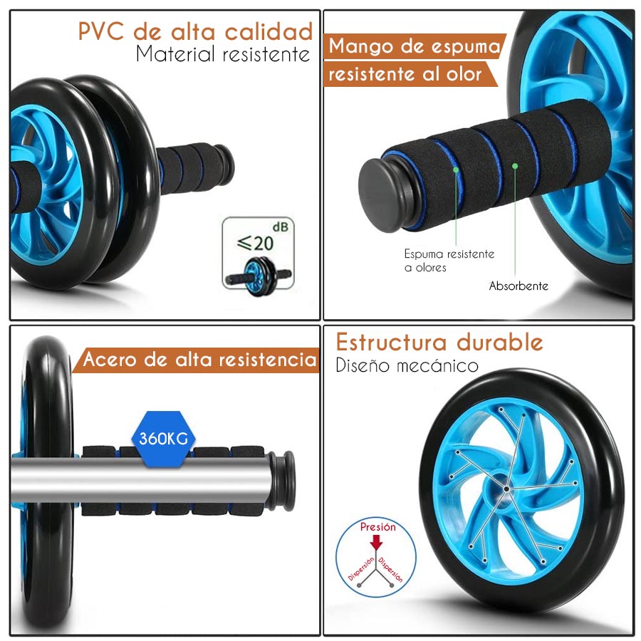 Rueda abdominal doble con tapete - ENDEAVOR - Imagen 5