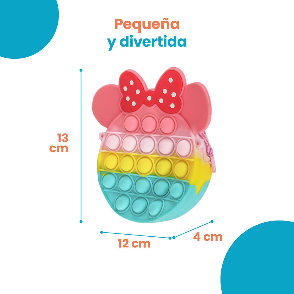Bolsa de mano para niñas Pop It Silicón - Imagen 5