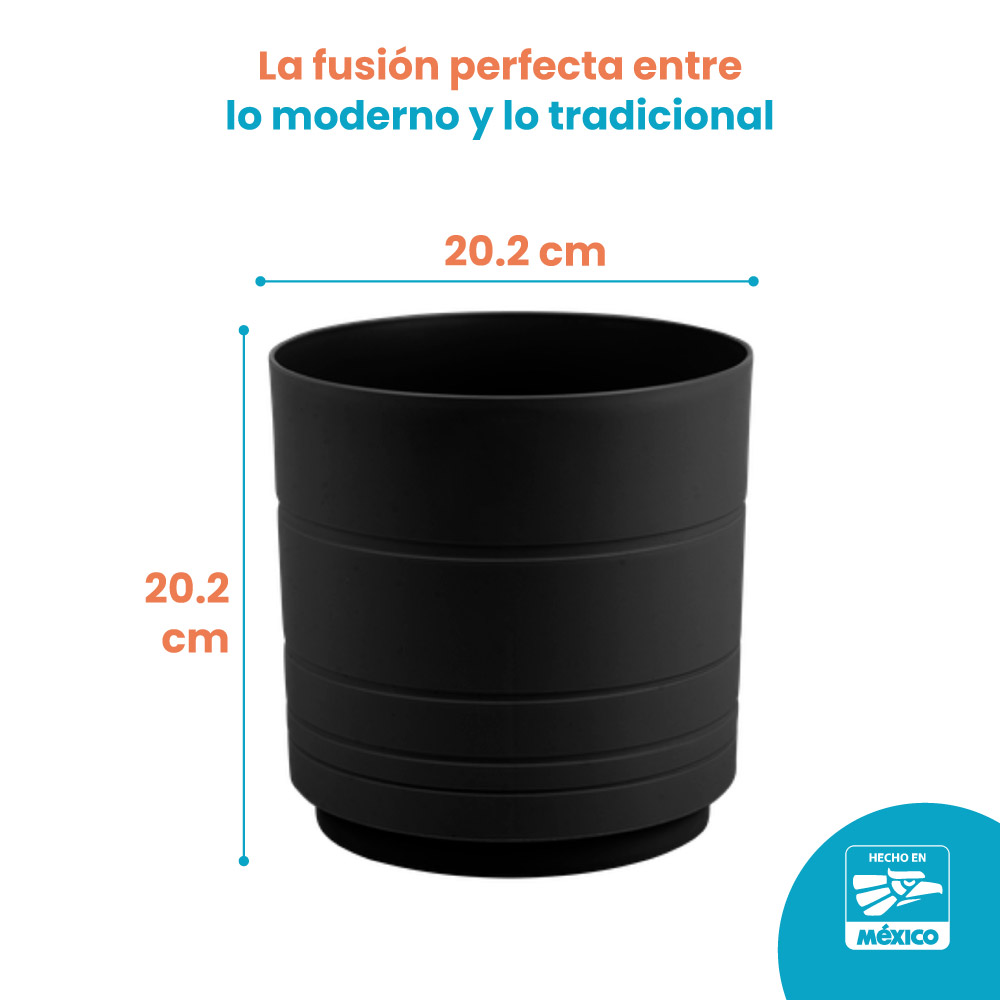 Maceta Tipo Cerámica Amalfi 5.6 Litros - Imagen 2