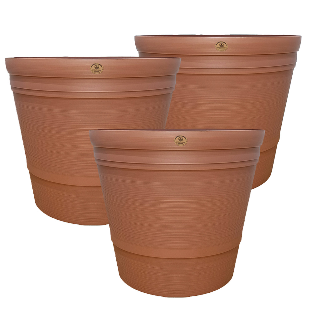 Paquete 3 Macetas para Interiores y Exteriores 13 Litros | Utilísimo® - Imagen 2
