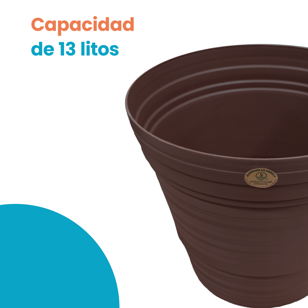 Maceta para Interiores y Exteriores 13 Litros | Utilísimo® - Imagen 6