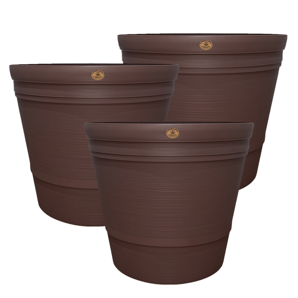 Paquete 3 Macetas para Interiores y Exteriores 13 Litros | Utilísimo® - Imagen 3